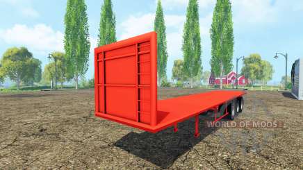 Semi-trailer platform pour Farming Simulator 2015
