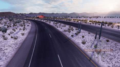 Frostige Winterwetter v2.1 für American Truck Simulator