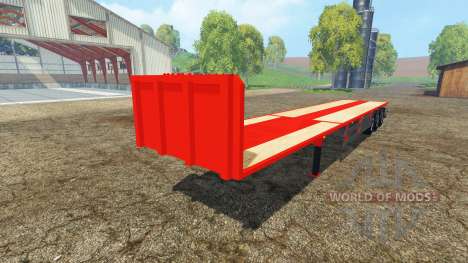 Semitrailer platform pour Farming Simulator 2015
