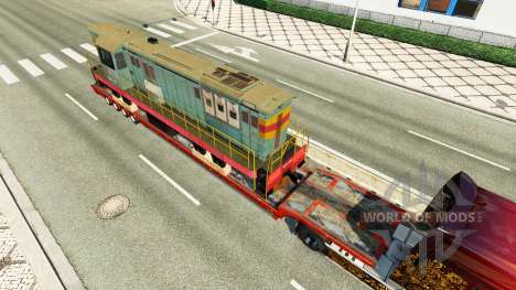 Semi-remorques avec zeleznodoroznyj la ligne v1. pour Euro Truck Simulator 2