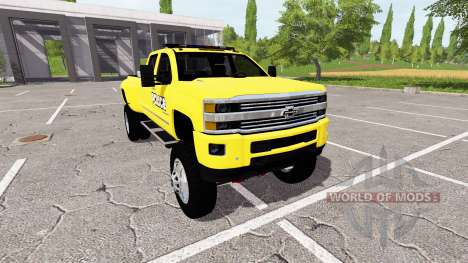 Chevrolet Silverado 3500 HD Police pour Farming Simulator 2017