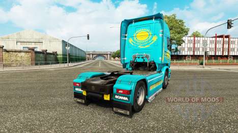 La peau du Kazakhstan pour tracteur Scania pour Euro Truck Simulator 2