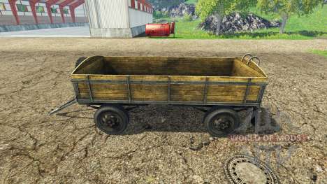 Old flatbed trailer v2.2 für Farming Simulator 2015
