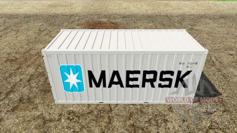 Container reefer 20ft Maersk für Farming Simulator 2015