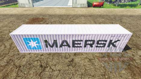 Container 40ft Maersk pour Farming Simulator 2015