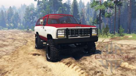 Dodge Ramcharger 1982 pour Spin Tires