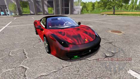 Ferrari 458 Italia fireskin pour Farming Simulator 2017