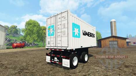 Container semitrailer pour Farming Simulator 2015