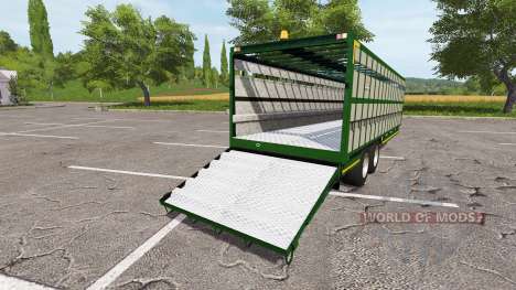 Broughan 28Ft cattle green pour Farming Simulator 2017