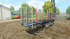 Timber semitrailer autoload Fliegl pour Farming Simulator 2015
