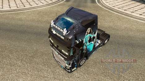 Fille bleue de la peau pour Volvo camion pour Euro Truck Simulator 2