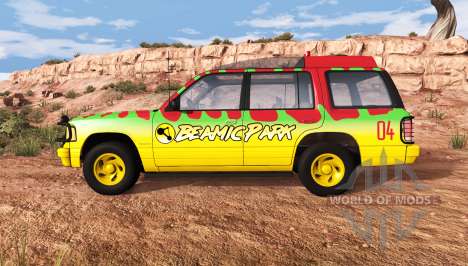 Gavril Roamer Tour Car Jurassic Park v0.7 für BeamNG Drive