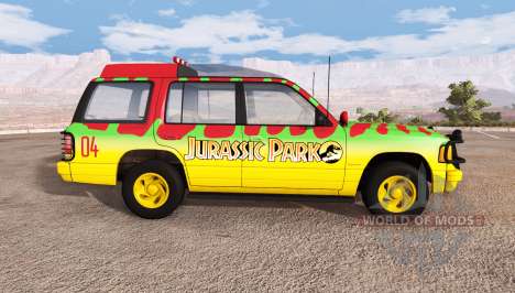 Gavril Roamer Tour Car Jurassic Park für BeamNG Drive