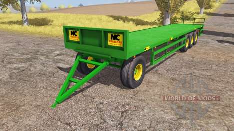 NC Engineering bale trailer pour Farming Simulator 2013