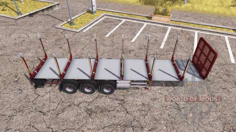 Fliegl timber trailer für Farming Simulator 2013