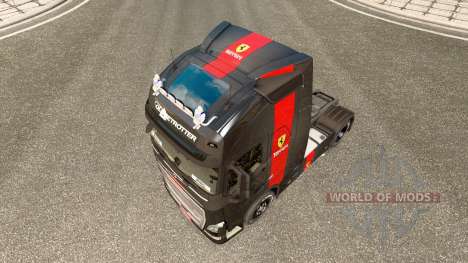 Ferrari skin für den Volvo truck für Euro Truck Simulator 2