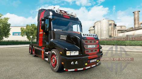 La peau de Ferrari sur le camion Iveco Strator pour Euro Truck Simulator 2