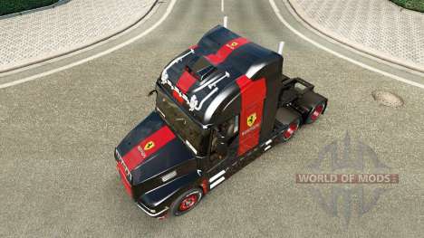 Skin Ferrari auf den LKW Iveco Strator für Euro Truck Simulator 2