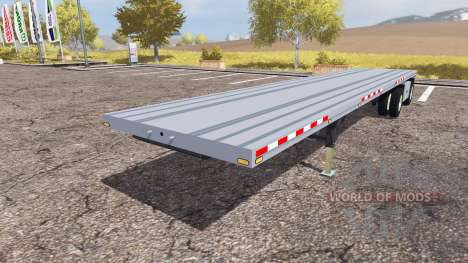 Manac flatbed trailer pour Farming Simulator 2013