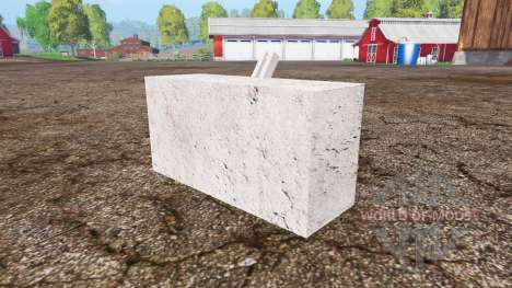 Concrete weight pour Farming Simulator 2015