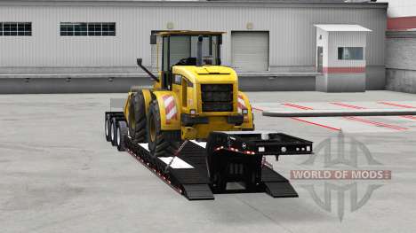 Low sweep Etnyre mit der Ware für American Truck Simulator