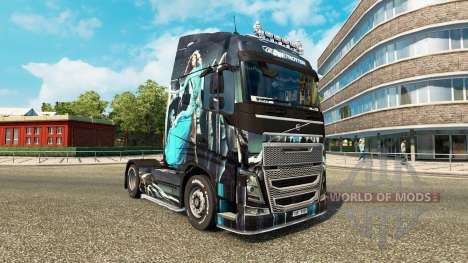 Fille bleue de la peau pour Volvo camion pour Euro Truck Simulator 2