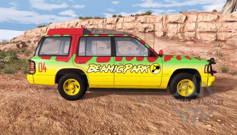 Gavril Roamer Tour Car Jurassic Park v0.7 für BeamNG Drive