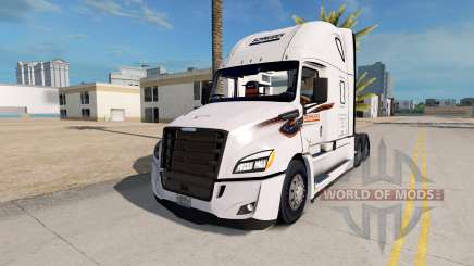 La peau sur Schneider camion Freightliner Cascadia pour American Truck Simulator