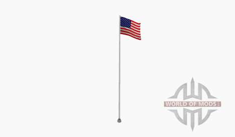 Flag pole USA für Farming Simulator 2015