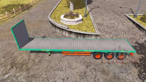 Aguas-Tenias bale semitrailer v2.5 pour Farming Simulator 2013
