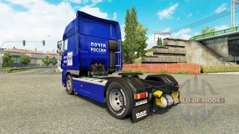 Haut Post von Russland auf LKW DAF XF für Euro Truck Simulator 2