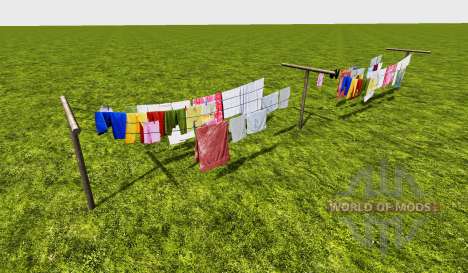 Clothesline double für Farming Simulator 2015