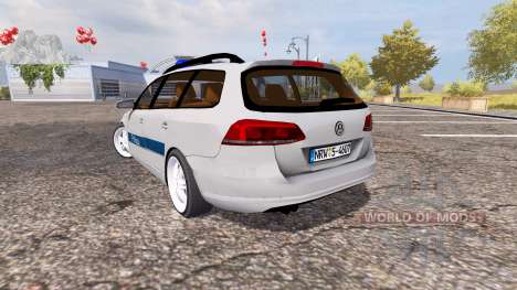 Volkswagen Passat Variant (B7) Polizei pour Farming Simulator 2013