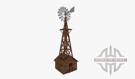 Wind pump tower hut small für Farming Simulator 2015