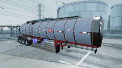 Chrome tanker 3-axle pour American Truck Simulator