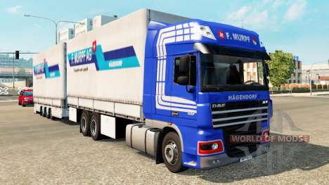 Tandem truck traffic v1.1 für Euro Truck Simulator 2