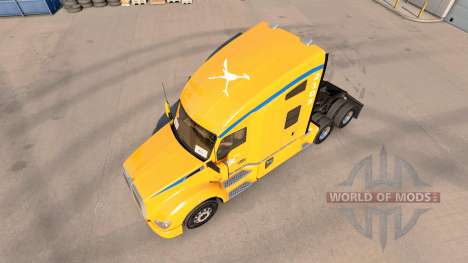 La peau AutoLineas Amérique sur le tracteur Kenw pour American Truck Simulator