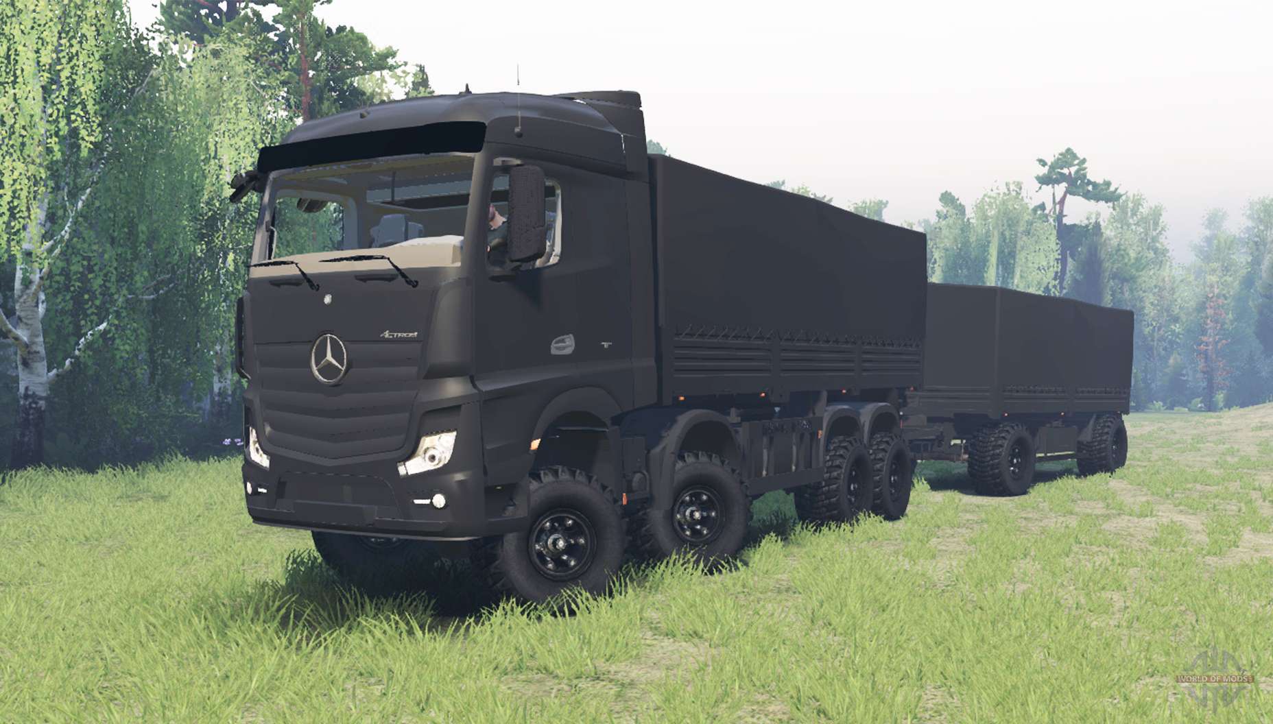 MercedesBenz Actros (MP4) chassis pour Spin Tires