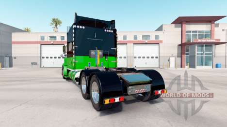 La peau Noire & Verte pour le camion Peterbilt 3 pour American Truck Simulator