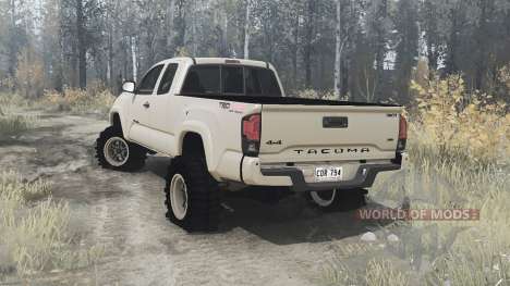 Toyota Tacoma TRD Off-Road Access Cab 2016 pour Spintires MudRunner