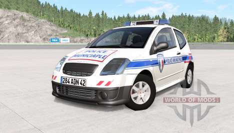 Citroen C2 French Police pour BeamNG Drive