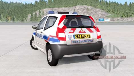 Citroen C2 French Police pour BeamNG Drive