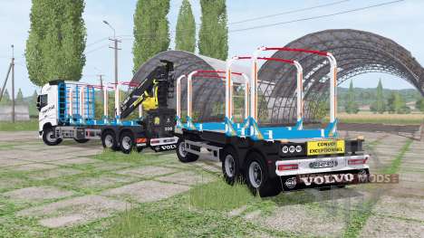 Volvo FH16 750 6x4 Globetrotter Timber Truck für Farming Simulator 2017