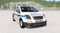 Citroen C2 police skins pack pour BeamNG Drive