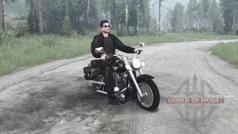 Harley-Davidson FLSTF Fat Boy für Spintires MudRunner