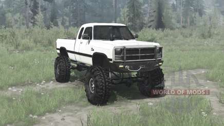 Dodge Power Ram Extended Cab (W250) 1991 pour MudRunner