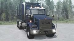 Kenworth T800 four-axle 2005 pour MudRunner