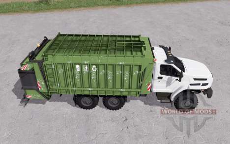 De l'oural à Côté d'un camion à ordures pour Farming Simulator 2017
