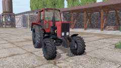 MTZ 82 Biélorussie doux-rouge pour Farming Simulator 2017