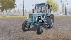 MTZ 80 Biélorussie 4x4 gris clair-bleu pour Farming Simulator 2013